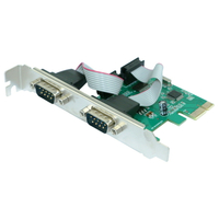 [5大陸直購] PCIE 擴充卡 PCI-E 轉 RS232 2埠 雙串口擴展卡 轉接卡 標準34mm PCI-Express win10 Win8 win7 E003CH38X
