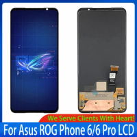 Original AMOLED For Asus ROG Phone 6 LCD AI2201_D Display Touch Screen Digitizer Assembly For Asus ROG Phone 6 Pro LCD Screen