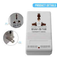 Bộ chuyển đổi điện áp, bước lên hoặc xuống, 100W, 110V / 120V đến 220V / 240V, 1 mảnh