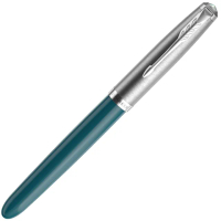 【PARKER】派克 51復刻版 銀蓋綠桿鋼筆 F/M