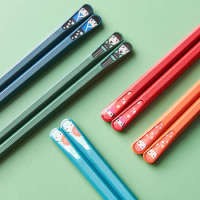 GIANXI Chinese chopsticks Sushi Sticks Reusable Japanese Chopsticks Healthy Alloy Tableware Food Multi color Chopsticks set