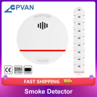 10Y Independent Smoke Detector Sensor Fire Detector Home Security System Firefighters Tuya WIFI Smoke Alarm Fire Protection