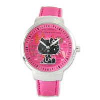 《Hello Kitty》進口淑女精品手錶-貴族風範-粉紅