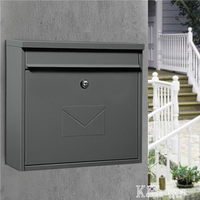 MAILBOX信箱大號歐式別墅郵箱室外掛牆小區家用快遞信報箱