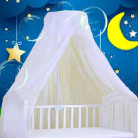 Universal Mosquito Net For Baby Crib Bi-Parting Mesh Dome Tent Elegant Baby Canopy For A Cot Curtains Liftable Infant Netting