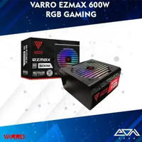 Varro Ezmax 600W RGB GAMING Power Supply PSU