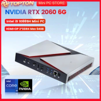 2023 New Intel i9 10885H Nvidia RTX 2060 6G i9 9880H Gaming Mini PC Windows11 Pro DDR4 NVMe SSD Desktop Computer NUC 4K UHD DP
