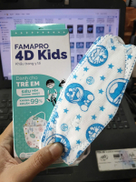 Combo 100 cái Khẩu trang 4D (KF94) Kids Famapro chính hãng
