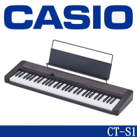 『CASIO 卡西歐』時尚風標準61鍵電子琴 CT-S1 黑色款 / 公司貨