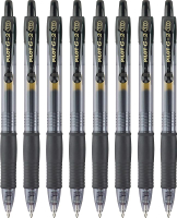Pilot G2 Premium GEL Roller pens Bold Point 1mm Pack of 8 Black