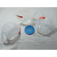 GELAS UKUR 650ML TAKAR AIR TEPUNG BERAS GULA PLASTIK BENING MEASURING CUP GELAS BULAT 300ML