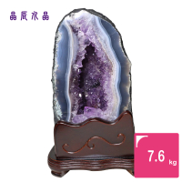 【晶辰水晶】5A級招財天然巴西紫晶洞 7.6kg(FA279)