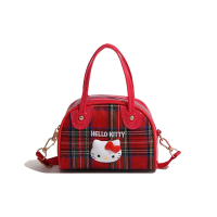 KITTY蘇格蘭紋小包包 聖誕格紋包包 聖誕節穿搭 聖誕節交換禮物 手提包 斜跨包 手機包 迷你 紅色格子 英倫格紋 Y2K