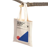 Casual Women Shopping Bags Book Novel Philosophical Retro Literature Animal Canvas Supermarket Shopper Bag Eco Tote Handbag