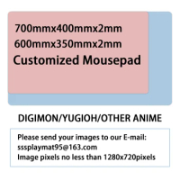 Custom YUGIOH DIGIMON MAT Anime Mouse Pad 400mmx700Mmx2mm 600x35mx2mm Laptop Keyboard Pad Large PC Mouse Pad Rubber Mousepad