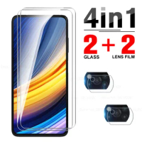 4in1 Camera Protective Glass ForXiaomi Poco X3 Pro NFC Screen Protector XIOMI Poco X3 X 3 Pro X3pro nfs Tempered Glass 6.67''