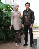 Kebaya Medina Series by Faisyadress Free Selendang+ Belt Kebaya Sabira Set Tunik Batik Wisuda Lebara