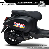 STICKER CUTTING STIKER PRINTCUT MOTOR STRIPING CUTTING VESPA SC VSP SPRINT LX SCOOPY LOGO INDOMART