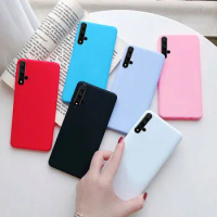 For Huawei Nova 5T Case Shockproof Funda Soft Solid Color Silicone Phone Bumper Back Cover For Huawei Nova 5T 5 T Nova5T T5 Case