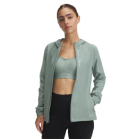 【UNDER ARMOUR】UA官方直營 女 OutRun the STORM 防風外套_1377043-348(灰綠色)