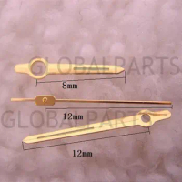 12mm Golden Trim Green Luminous Watch Hands for Orient 46941 46943 Movement