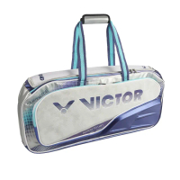 【VICTOR 勝利體育】矩形包 羽球拍包(BR9615 HB 月岩灰/未來黃昏)