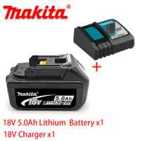 Original Makita 18V 5.0Ah Rechargeable Lithium Battery,for 18v Drill BL1860 BL1830 BL1850 BL1860B Replacement Power Tool Battery