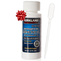 Kirkland Signature Minoxidil Liquid Extra Strength Hair Loss Regrowth Treatment for Men 5% Topical S