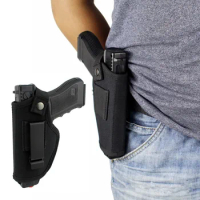 Universal Tactical Gun Holster Concealed Carry Holsters Belt Metal Clip IWB OWB Holster Airsoft Pistol Gun Bag for Handguns