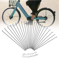 NIPPLES SPOKES For 27.5/26/29 Bikes And HUBS SPOKES AND NIPPLES Set Spokes Steel 24pcs 261MM 270MM 287MM Durable