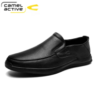 Camel Active New Business Wedding Oxfords Shoes For Men Luxury Loafers Genuine Leather Shoes Brogues Lace Up Men Dress Shoes