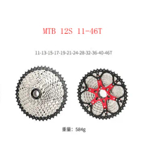SUNSHINE MTB Freewheel 12 Speed 11T-46T 11-50T 11-52T XD 12S 9-50T Steel Cassette Flywheel Bicycle Parts for SHIMAN0