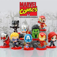 In Stock Original Hot Toys The Avengers Iron Man Thor The Hulk Panther Black Widow Captain America Cosbi Mini Collection Doll