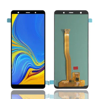 Original AMOLED Samsung Galaxy A7 2018 A750 LCD Display Touch Screen Digitizer With Frame Replacemen