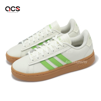 adidas 休閒鞋 Grand Court Alpha 女鞋 米白 綠 膠底 復古 愛迪達 IG0661
