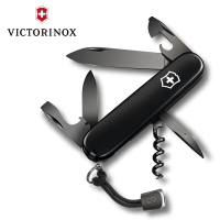 【VICTORINOX 瑞士維氏】12用Spartan系列91mm瑞士刀(黑X黑刀刃 13603.31P)