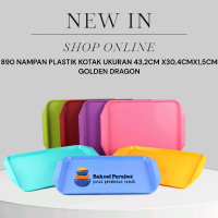 Bisa Grosir Nampan 890 Nampan Plastik Kotak gagang Golden Dragon