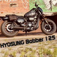 Bobber125 Slip On For Exhaust Hyosung Bobber 125 Motorcycle Modification Straight Up Sound Muffler Escape Exhaust Pipe
