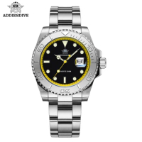 ADDIESDIVE New Watch for Men 200m Diving Stainless Steel Bezel Quartz Wristwatch BGW9 Luminous Diver's Watch reloj hombre