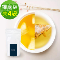 【順便幸福】黃金蕎麥茶+果香綠茶各10包/袋-共4袋(蕎麥 綠茶 可冷泡)
