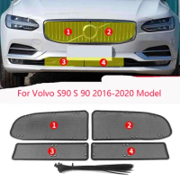 For Volvo XC60 XC 60 2018 2019 2020 Car Insect Screening Mesh Front Grille Insert Net Front Grid Grill Grille Net Car Styling