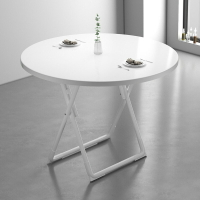 椅子 餐桌 現代簡約折疊圓桌可移動簡易餐桌家用吃飯桌出租屋桌椅組合小圓桌