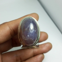 Lavender Sukabumi Motif Lordok 31x20x15 Ring Alpaka CL Size 8