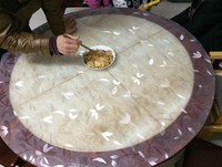 135cm圓桌布加厚透明軟玻璃餐桌軟膠墊茶幾塑料圓臺墊桌麵水晶