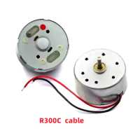 2PCS/Lot R300C Micro DC small motor DIY handmade Mini Solar Cap Fan USB high speed belt cable Small Motor R300C belt cable