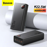 Baseus PD 65W Power Bank 30000mAh Fast Charging External Battery Portable Charger 20000mAh 40000mAh PowerBank Large Capacity
