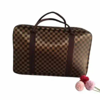 PROMO - TAS TRAVEL JUMBO MONO KOTAK COKLAT KOPER BAJU