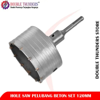 DT Hole Saw Beton Set 120MM / Hole Saw Pelubang Beton Set