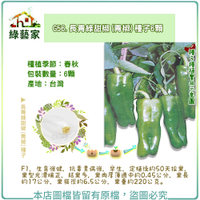 【綠藝家】G56.長青綠甜椒(青椒)種子6顆