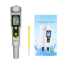 Salinometer Waterproof Salinity Test Pen Digital2-in-1 Salinity &amp; Temperature Meter Portable Salinity Meter Salimeter Pen Type